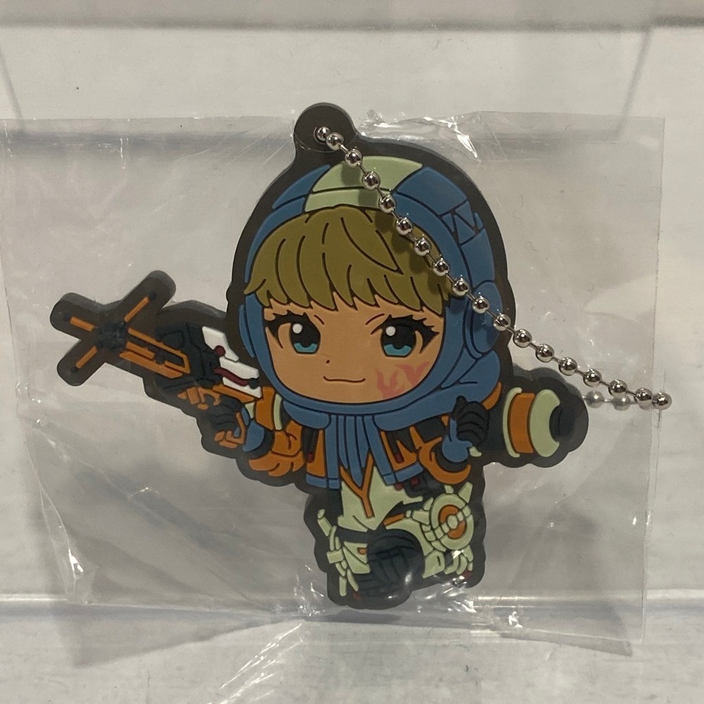 Bandai Keychain Apex Legends Wattson Rubber Mascot 02